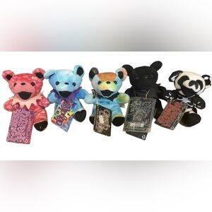 Grateful Dead Multicolor Plush Bear Collection